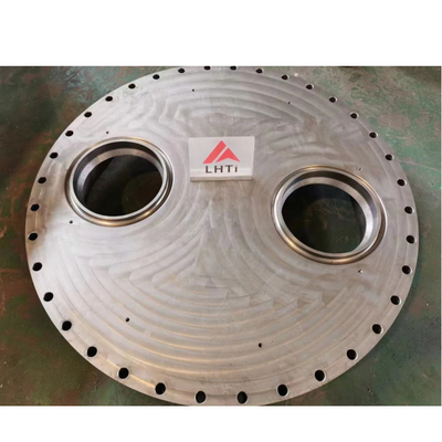 Goede prijs Chemische Metallurgische Titanium Blinde Flens met Kanaal Shell Chamber UNS 32750 online