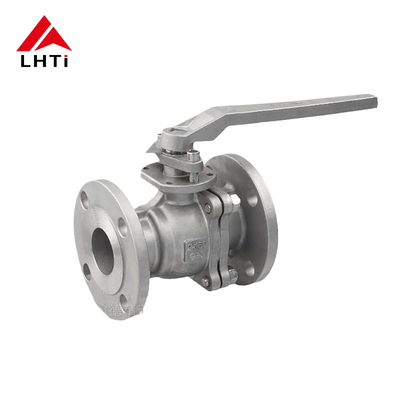 Goede prijs 2 stukken Titanium Floating Ball Valve Ti Gr1 Gr2 Gr3 ANSI Klasse 150 Klasse 300 Flanged End Connection voor azijnzuurstroom online