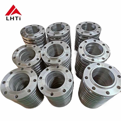 Goede prijs Sandblasting slip on flange PN16 Ti Gr2 Gr5 Gr7 Raised Face RF voor olie- en gasleidingen online