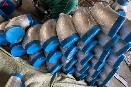 Goede prijs Naadloze Ellebogen van het Sch5sgr9 Titanium 90 de Graad Gelast voor Chemische Industrie online
