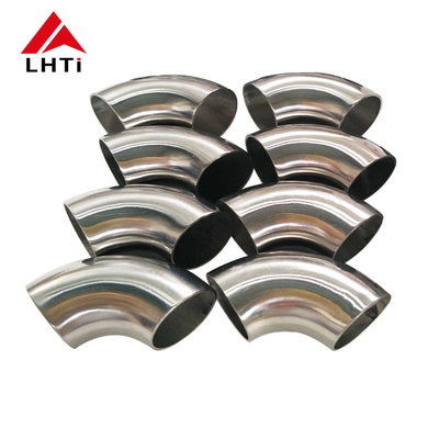 Goede prijs ASTM B363 Naadloze Titanium Elbow 90 graden Buigingen Sch40 1.5D online