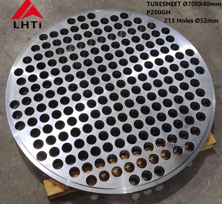 Goede prijs Gr5 van de het Titaniumbuis van het Warmtewisselaartitanium het Materiaal Gesmede Blad ASTM B265 online