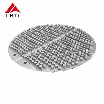 Goede prijs JIS die GLB van de Titaniumbel Tray Cnc Distillation Column Internals aansnijden online