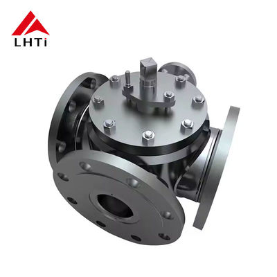 Goede prijs 6 inch bolklep titanium 4 way bolklep voor chemische en energie industrie Gr2 Gr5 PN16 PN 25 online